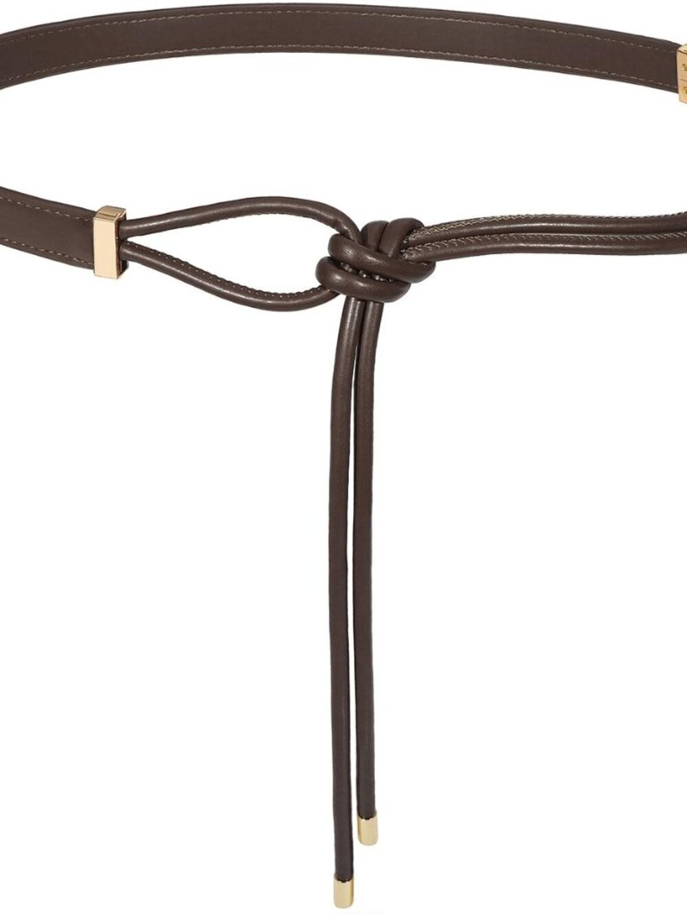 Women's Knotted Thin Waist Belt PU Leather Skinny Belts